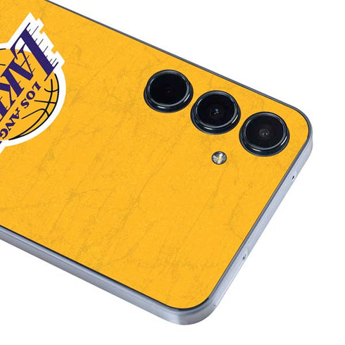 NBA Los Angeles Lakers Distressed Galaxy A55 5G Skin